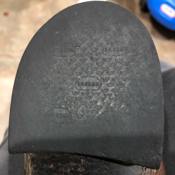 Nocona Brown Ostrich Smooth Cowboy Boots 
Sz 8D - Picture 5 of 9